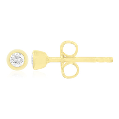 Zilveren oorbellen met I1 (G) Diamanten (Annette)
