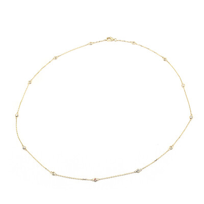 Gouden halsketting met I1 (H) Diamanten (CIRARI)