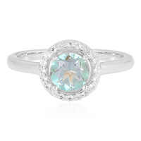 Zilveren ring met een Mountain Lake Kwarts