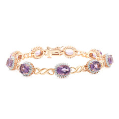 Zilveren armband met amethisten