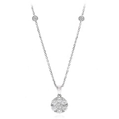 Gouden halsketting met een I1 (H) Diamant (CIRARI)