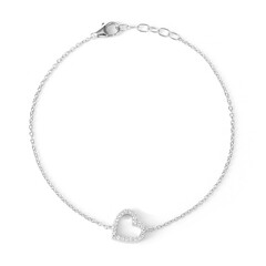 Zilveren armband met zirkonen