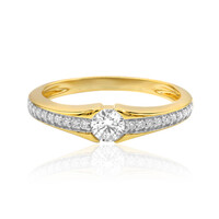 Gouden ring met een IF Diamant (D)