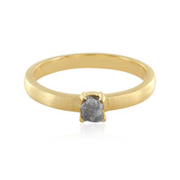 Zilveren ring met een Zilveren Diamant