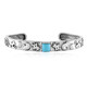 Zilveren armband met een Sleeping Beauty Turkoois (Desert Chic)