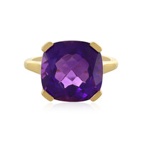 Zilveren ring met een Zambia-amethist
