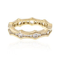 Gouden ring met zirkonen (de Melo)