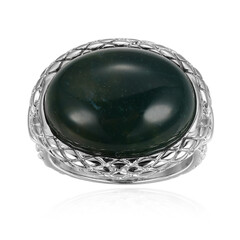 Zilveren ring met een Mosagaat