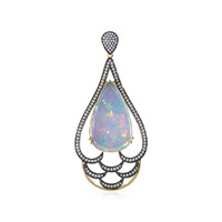 Gouden hanger met een Welo-opaal (AMAYANI)