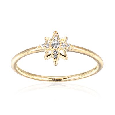 Zilveren ring met een zirkoon