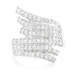Zilveren ring met zirkonen