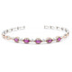 Zilveren armband met Paarse kleurwissel granaten (Gems en Vogue)