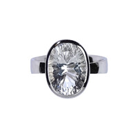 Zilveren ring met een prins kwarts