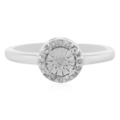 Zilveren ring met I2 (H) Diamanten