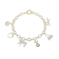 Zilveren armband met zirkonen (Adela Silber)