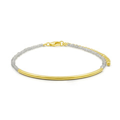 Zilveren armband met labradorieten