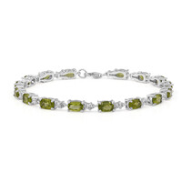 Zilveren armband met Birmese Peridoots