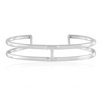 Zilveren armband met I3 (J) Diamanten