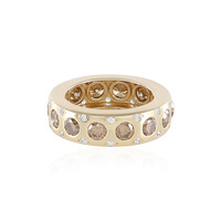 Gouden ring met I3 Champagne Diamanten (de Melo)