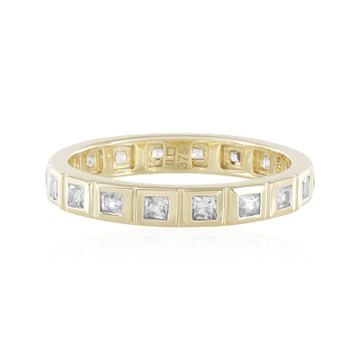Gouden ring met zirkonen (de Melo)