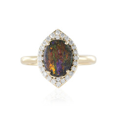 Gouden ring met een Andamooka Matrix Opaal (AMAYANI)