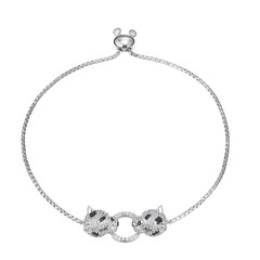 Zilveren armband met zirkonen
