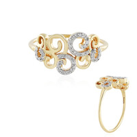 Zilveren ring met I2 (I) Diamanten