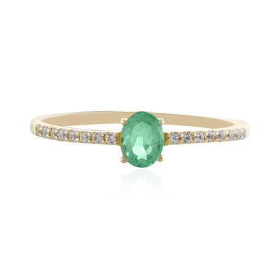 Gouden ring met een Ethiopische smaragd
