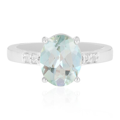 Zilveren ring met een Mountain Lake Kwarts