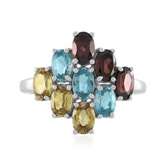 Zilveren ring met Ratanakiri zirkonen