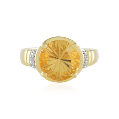 Zilveren ring met een citrien