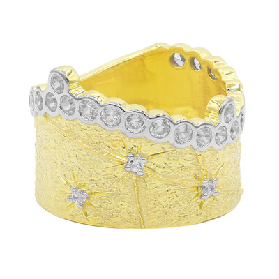 Zilveren ring met zirkonen
