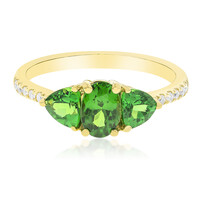 Gouden ring met een AAA tsavoriet (CIRARI)