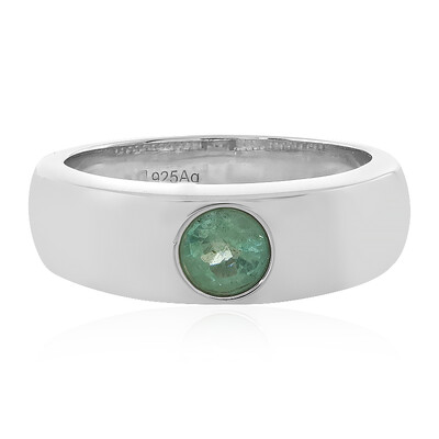 Zilveren ring met een Ethiopische smaragd