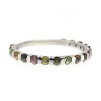 Zilveren ring met toermalijnen