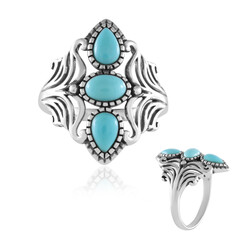 Zilveren ring met een Sleeping Beauty Turkoois (Faszination Türkis)