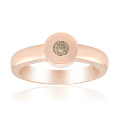 Zilveren ring met een SI1 Argyle Rose De France Diamant