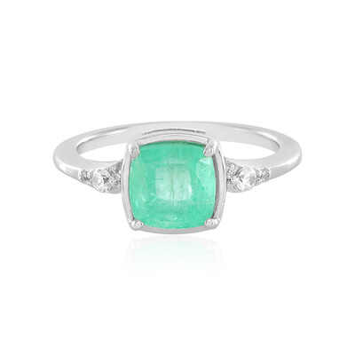 Zilveren ring met een Russische smaragd