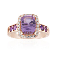 Zilveren ring met een amethist