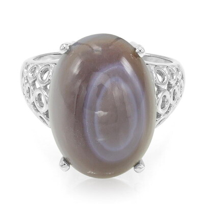 Zilveren ring met een Botswana agaat