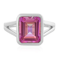 Zilveren ring met een Verjaardag Topaas