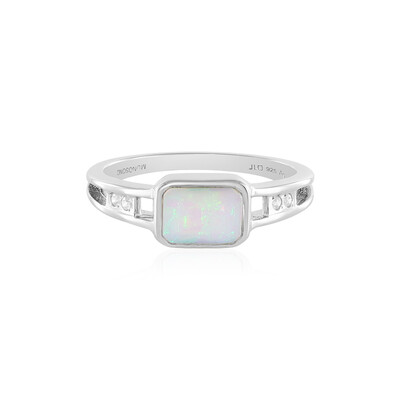 Zilveren ring met een Welo-opaal (MONOSONO COLLECTION)