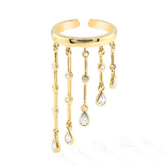 Zilveren ring met zirkonen