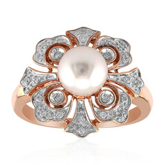 Gouden ring met een Akoya parel (TPC)