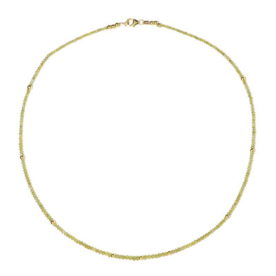 Gouden halsketting met gele diamanten (Annette)