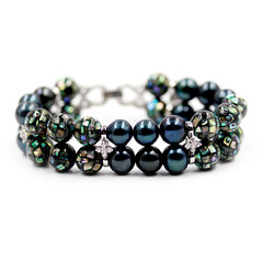 Zilveren armband met zoetwater kweekparels (Dallas Prince Designs)