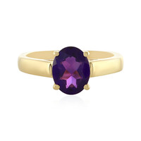 Zilveren ring met een Zambia-amethist