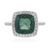 Zilveren ring met een Belgian Teal Fluoriet
