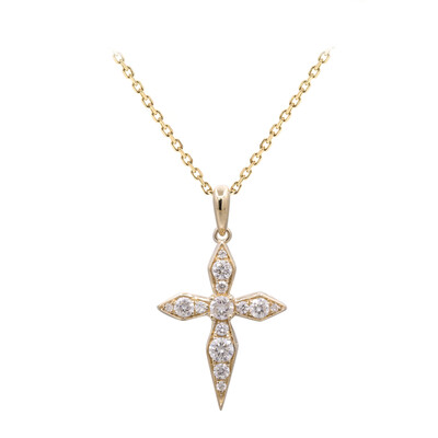 Gouden halsketting met I1 (H) Diamanten (CIRARI)