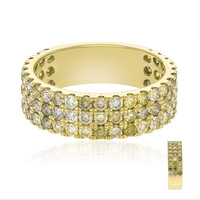 Gouden ring met SI2 Fancy Diamanten (CIRARI)